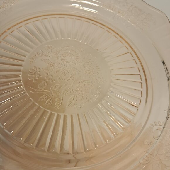 Set of five vintage Anchor Hocking pink salad plates - Picture 2 of 8